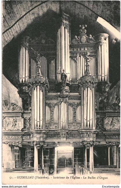 CPA Carte postale France  Guimiliau  Intérieur de l'église  Buffet d'orgue VM63783