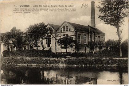 CPA GUINES Usine des Eaux de CALAIS (405922)