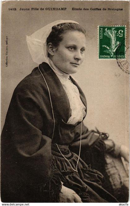 CPA GUINGAMP - Jeune Fille de GUINGAMP - Folklore - Type (630712)