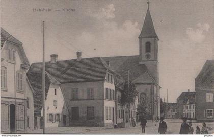 BL-68) HABSHEIM - KIRCHE - ANIMATION - ( 2 SCANS )