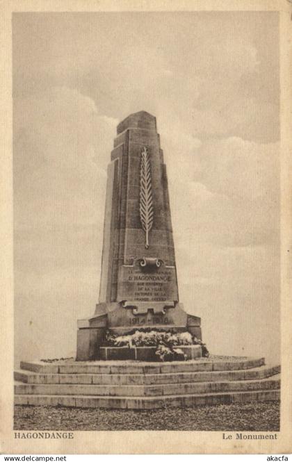 CPA HAGONDANGE Le Monument (170106)