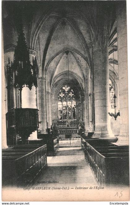 CPA  Carte Postale  France   Harfleur Intérieur de l'église  VM57575