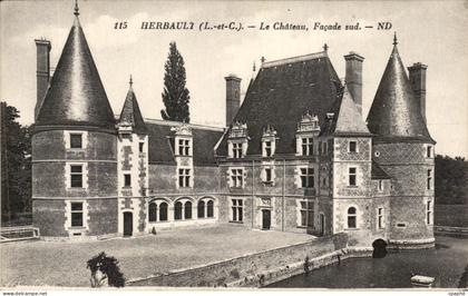 CPA Herbault Le Chateau Facade sud