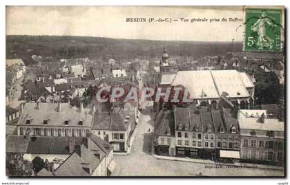 CPA Hesdin Vue Generale Prise du Beffroi