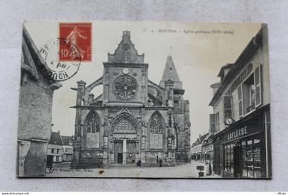 Cpa 1907, Houdan, église gothique, Yvelines 78