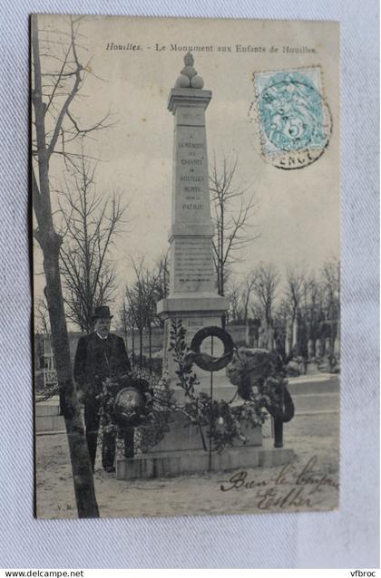 Cpa 1904, Houilles, le monument aux enfants de Houilles, Yvelines 78