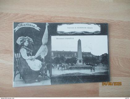 HUNINGUE 68 SOUVENIR ALSACIENNE QUENOUILLE