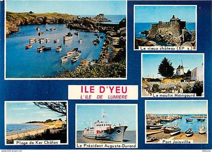 85 - Ile d'Yeu - Multivues - Bateaux - CPM - Voir Scans Recto-Verso