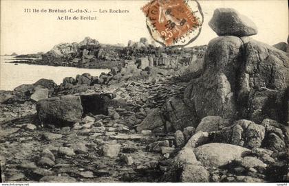 CPA Ile de Brehat Les Rochers Ar Ile de Brehat