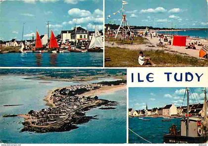 Carte Postale - 29 - Ile Tudy - Multivues - Plages - Bateaux - Voile - Voir Scans Recto Verso