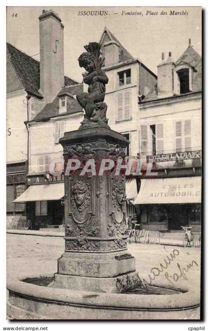 CPA Issoudun Fontaine Place des Marcbes
