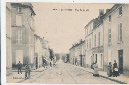 V 959 /CPA JARNAC  (16)  RUE DE CONDE
