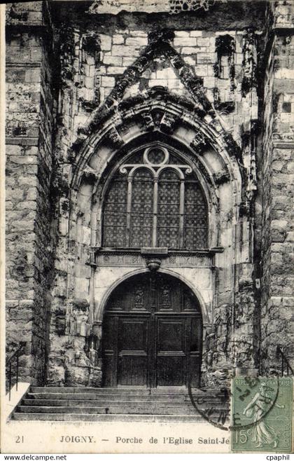 CPA Joigny Porche De I'Eglise
