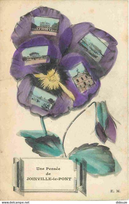 Carte Postale Ancienne - 94 - Joinville le Pont - Multivues - Une pensée de Joinville le Pont - CPA - Voir Scans Recto-V