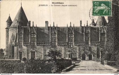 CPA Morbihan Josselin Le Chateau (facade interieure)