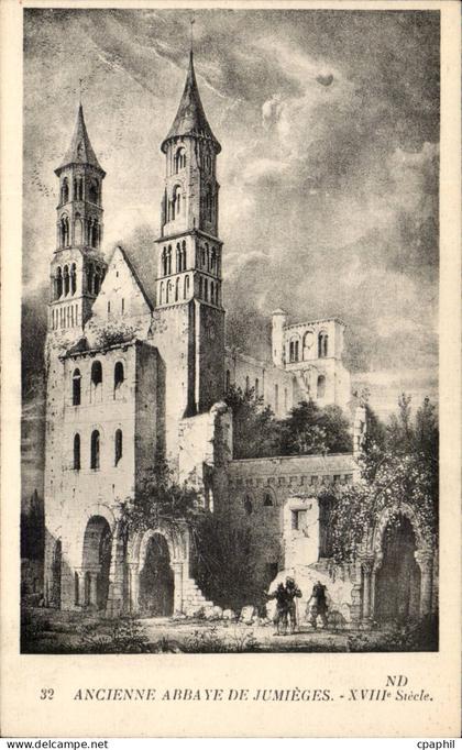 CPA Ancienne abbaye de Jumieges 18eme