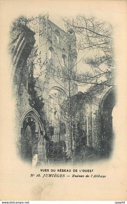 CPA Jumieges Ruines de l Abbaye