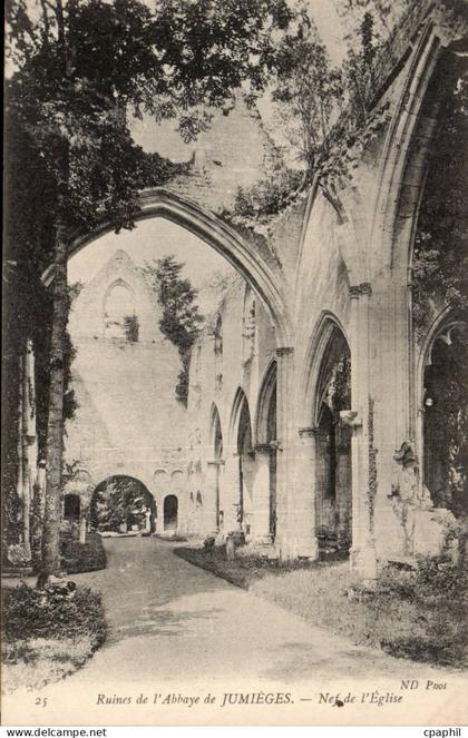 Jumieges CPA Anciennes abbaye de Jumieges Ruines