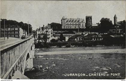 CPA JURANCON Chateau et Pont (1142392)