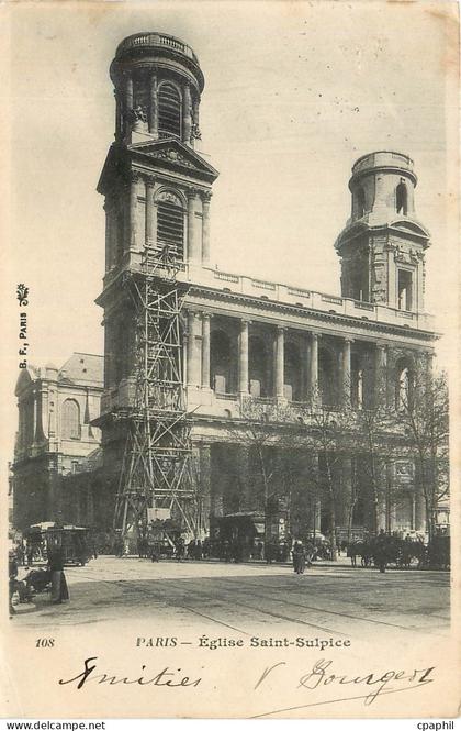 CPA Paris Eglise Saint Sulpice