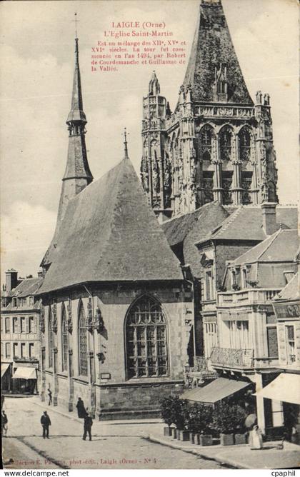 CPA L'Aigle Orne l'Eglise Saint Martin