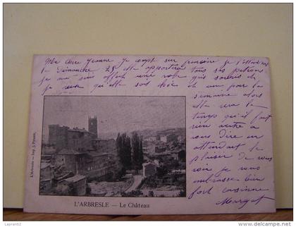 L'ARBRESLE (RHONE) LE CHATEAU.