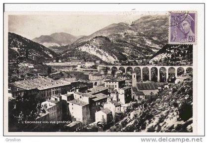 L'ESCARENE (AM) 1 VUE GENERALE (CARTE PHOTO PANORAMIQUE)