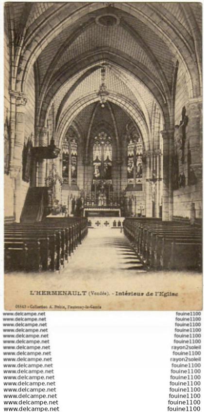 carte de l'hermenault  intérieur de l' église