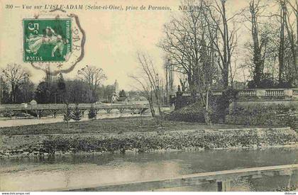 Carte Postale Ancienne - 95 - L'Isle Adam - Vue sur L'Isle Adam prise de Parmain - CPA - Oblitération de 1913 - Voir Sca
