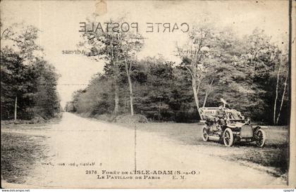 CPA Foret de l'isle Adam Pavillon de Paris (automobile)