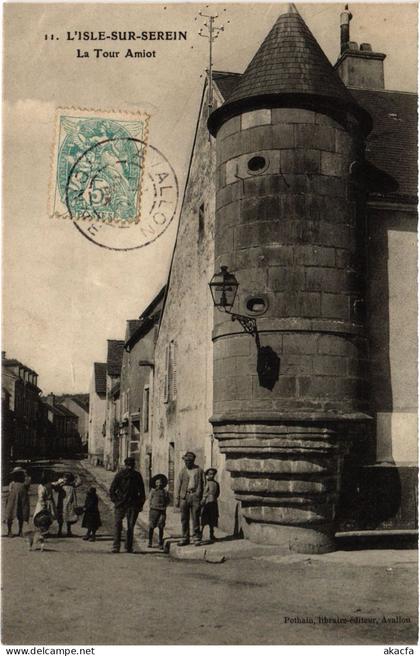 CPA L'Isle sur Serein Tour Amiot (1478464)