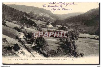 La Bourboule - La Vallee de la Bourboule et la Roches Vendeix - CPA
