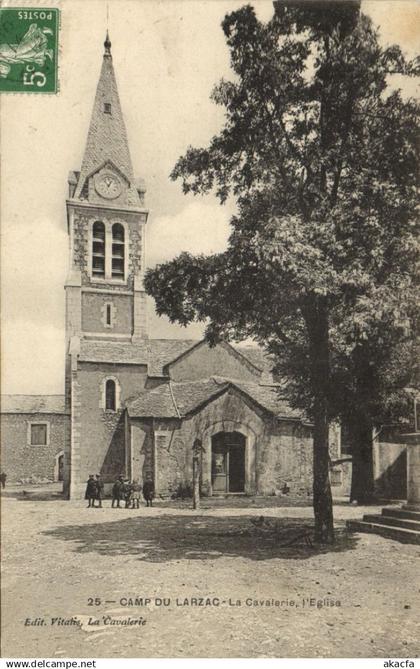 CPA Camp du LARZAC - LA CAVALERIE L'Église (161089)