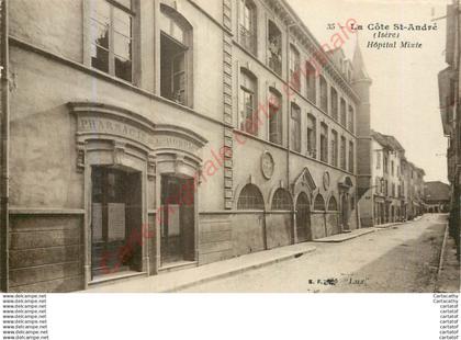 38.  LA COTE SAINT-ANDRE .  Hôpital Mixte .