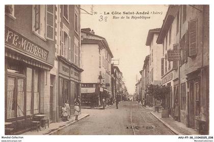 AVUP7-0415-38 - LA COTE-SAINT-ANDRE - Rue de la république