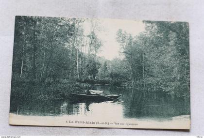 Cpa 1929, La Ferté Alais, vue sur l'Essonne, Essonne 91