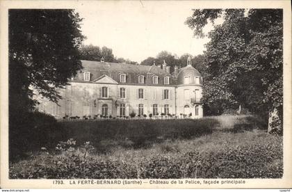 CPA La Ferte Bernard Sarthe Chateau de la Pelice facade principale