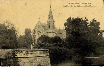 CPA Le Ferte Saint Aubin La Chapelle Du Chateau Et Les Douves