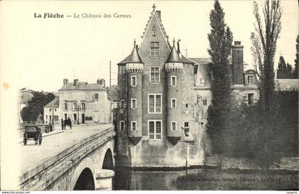 CPA La Fleche Le Chateau des Carmes