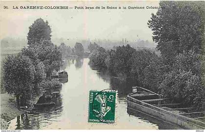Carte Postale Ancienne - 92 - La Garenne-Colombes - Petit bras de la Seine à la Garenne Colombes - CPA - Voir Scans Rect