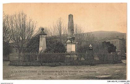 CAR-ACSP2-0099-30 - LA GRAND-COMBE - Monument érigés à la mémoire des fondations de la grand combe