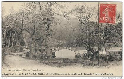 Gard : La Grand Combe (Environs), La Route de la Levade a la Grand Combe
