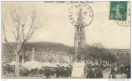 Gard : La Grand Combe, Marché, Place Bouzac, Belle Animation
