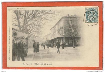 Gard : La Grand Combe, Rue Salavert,  Animée, Précurseur