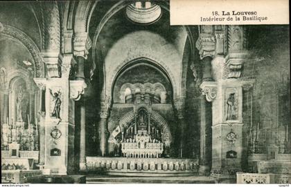La Louvesc - Interieur de la Basilique CPA -