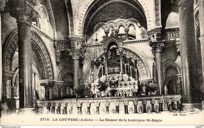 La Louvesc - Le Choeur de la Basilique Saint Regis CPA -