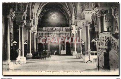 La Louvesc - Portique de la Basilique - CPA