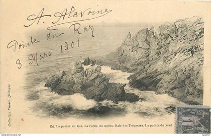 CPA Pointe du Raz La Roche du Moine Baie des Trepasses La Pointe du Vent