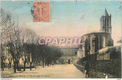 CPA La Reole Place des Tilleuls
