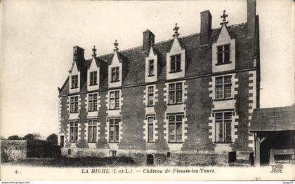 CPA La Riche Chateau de Plessis lez Tours